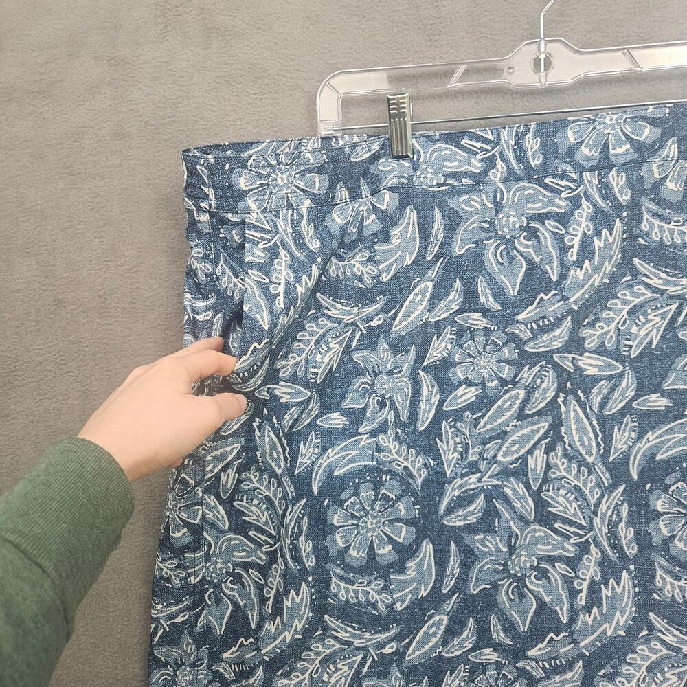 Rip Skirt Hawaii Women Wrap Skirt  Floral Beach Pockets Rustica Denim Size Large - Picture 4 of 9